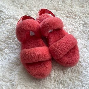 UGG Oh Yeah Slides In Pop Coral Size 10